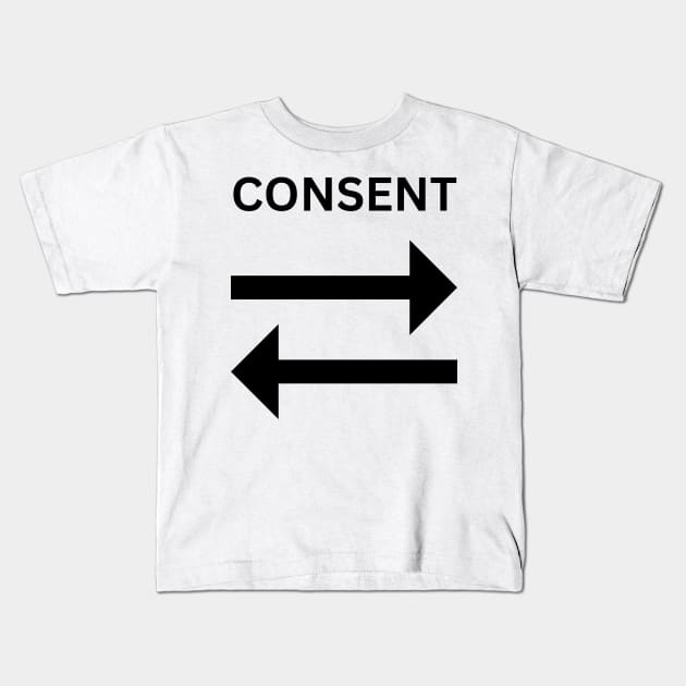 CONSENT Kids T-Shirt by C-ommando